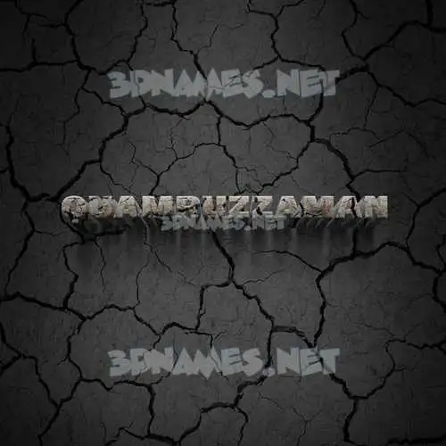 quamruzzaman in Cracked Stone style - 3D name wallpaper quamruzzaman in Cracked Stone style - 3D name wallpaper