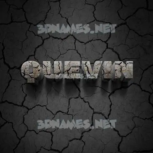 quevin in Cracked Stone style - 3D name wallpaper quevin in Cracked Stone style - 3D name wallpaper