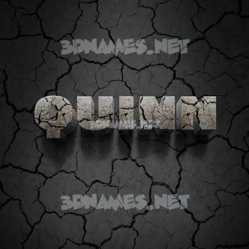 quinn in Cracked Stone style - 3D name wallpaper quinn in Cracked Stone style - 3D name wallpaper