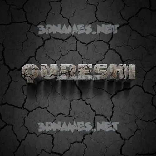 qureshi in Cracked Stone style - 3D name wallpaper qureshi in Cracked Stone style - 3D name wallpaper