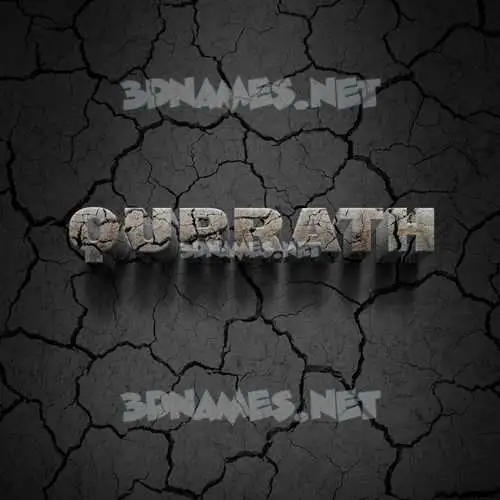 qurrath in Cracked Stone style - 3D name wallpaper qurrath in Cracked Stone style - 3D name wallpaper