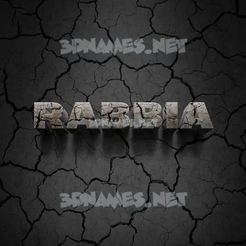 rabbia in Cracked Stone style - 3D name wallpaper rabbia in Cracked Stone style - 3D name wallpaper