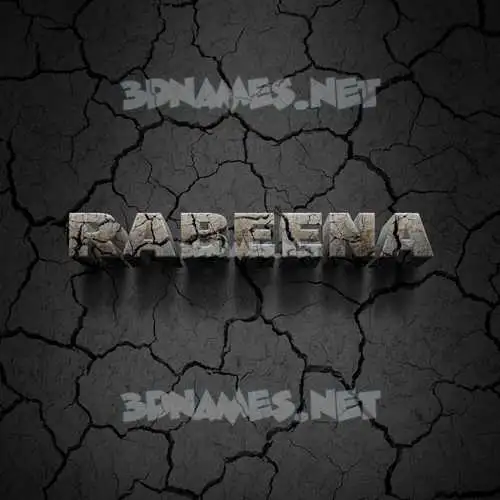 rabeena in Cracked Stone style - 3D name wallpaper rabeena in Cracked Stone style - 3D name wallpaper