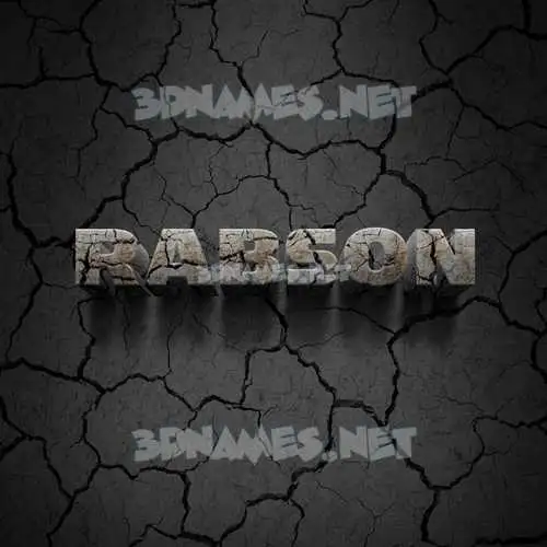 rabson in Cracked Stone style - 3D name wallpaper rabson in Cracked Stone style - 3D name wallpaper