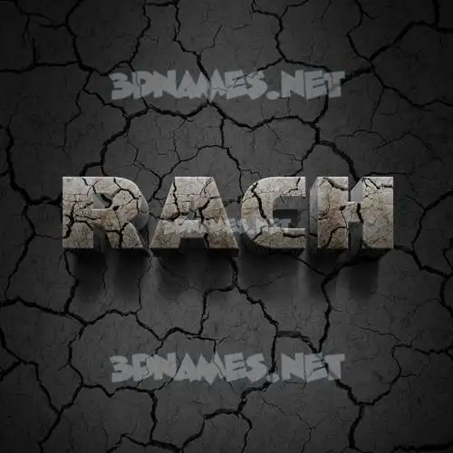rach in Cracked Stone style - 3D name wallpaper rach in Cracked Stone style - 3D name wallpaper