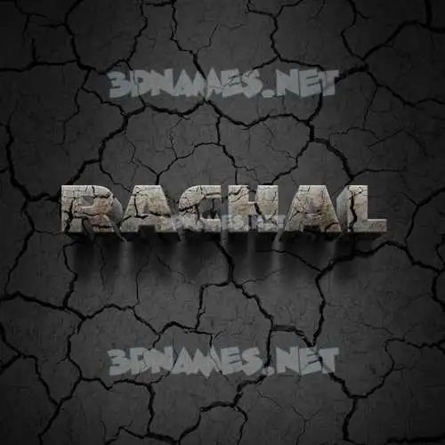 rachal in Cracked Stone style - 3D name wallpaper rachal in Cracked Stone style - 3D name wallpaper