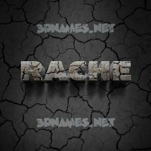 rache in Cracked Stone style - 3D name wallpaper rache in Cracked Stone style - 3D name wallpaper