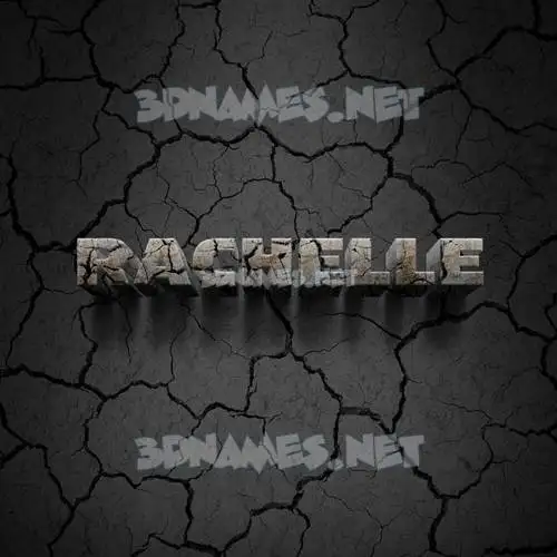 rachelle in Cracked Stone style - 3D name wallpaper rachelle in Cracked Stone style - 3D name wallpaper