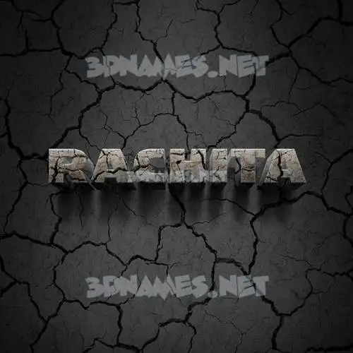 rachita in Cracked Stone style - 3D name wallpaper rachita in Cracked Stone style - 3D name wallpaper