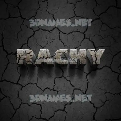 rachy in Cracked Stone style - 3D name wallpaper rachy in Cracked Stone style - 3D name wallpaper