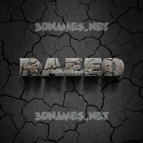 raeed in Cracked Stone style - 3D name wallpaper raeed in Cracked Stone style - 3D name wallpaper