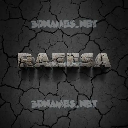 raeesa in Cracked Stone style - 3D name wallpaper raeesa in Cracked Stone style - 3D name wallpaper