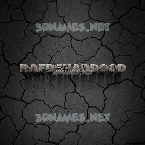 rafdshaddood in Cracked Stone style - 3D name wallpaper rafdshaddood in Cracked Stone style - 3D name wallpaper