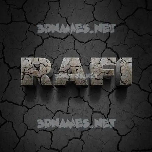 rafi in Cracked Stone style - 3D name wallpaper rafi in Cracked Stone style - 3D name wallpaper