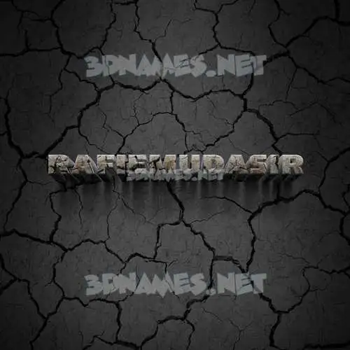 rafiemudasir in Cracked Stone style - 3D name wallpaper rafiemudasir in Cracked Stone style - 3D name wallpaper