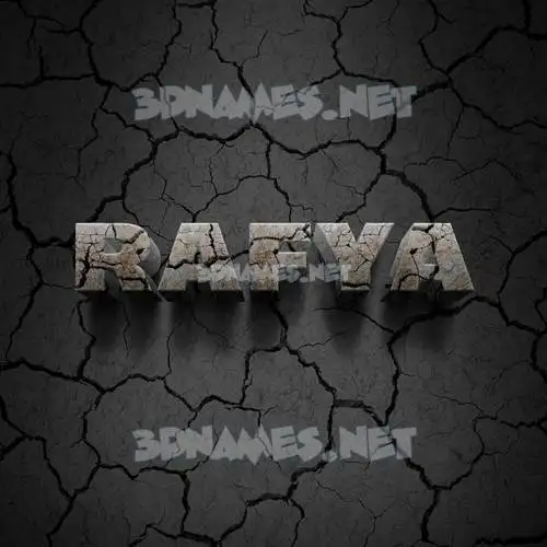 rafya in Cracked Stone style - 3D name wallpaper rafya in Cracked Stone style - 3D name wallpaper