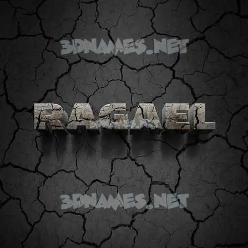 ragael in Cracked Stone style - 3D name wallpaper ragael in Cracked Stone style - 3D name wallpaper