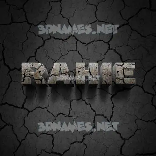 rahie in Cracked Stone style - 3D name wallpaper rahie in Cracked Stone style - 3D name wallpaper