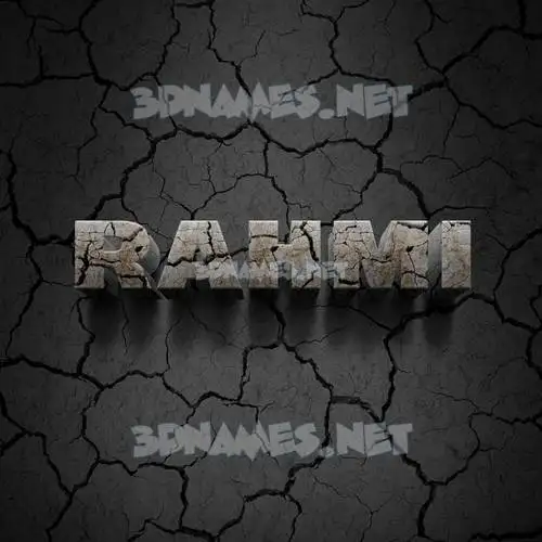 rahmi in Cracked Stone style - 3D name wallpaper rahmi in Cracked Stone style - 3D name wallpaper