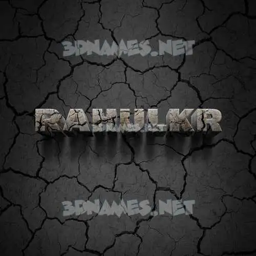 rahulkr in Cracked Stone style - 3D name wallpaper rahulkr in Cracked Stone style - 3D name wallpaper