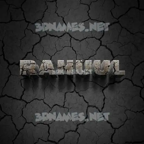 rahuul in Cracked Stone style - 3D name wallpaper rahuul in Cracked Stone style - 3D name wallpaper