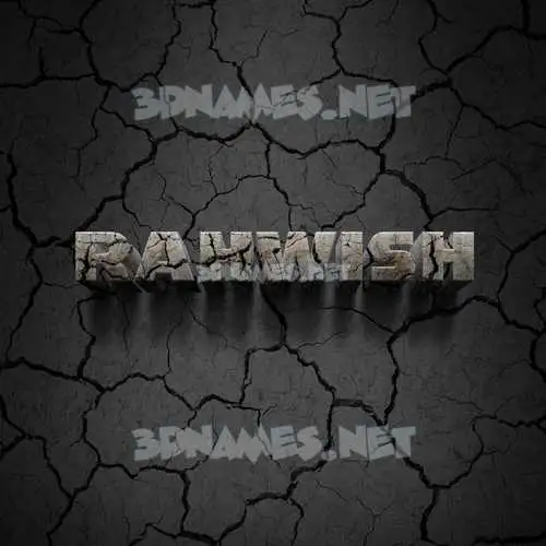 rahwish in Cracked Stone style - 3D name wallpaper rahwish in Cracked Stone style - 3D name wallpaper