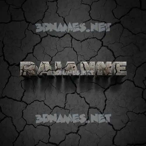 raianne in Cracked Stone style - 3D name wallpaper raianne in Cracked Stone style - 3D name wallpaper