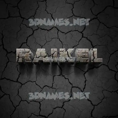 raikel in Cracked Stone style - 3D name wallpaper raikel in Cracked Stone style - 3D name wallpaper