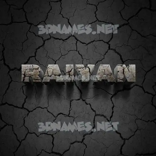 raiyan in Cracked Stone style - 3D name wallpaper raiyan in Cracked Stone style - 3D name wallpaper