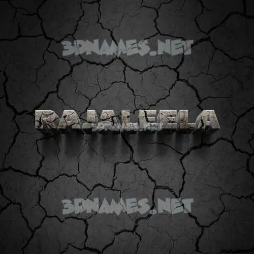 rajaleela in Cracked Stone style - 3D name wallpaper rajaleela in Cracked Stone style - 3D name wallpaper