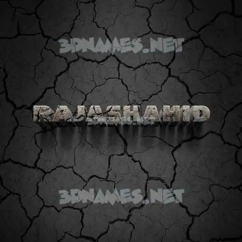 rajashahid in Cracked Stone style - 3D name wallpaper rajashahid in Cracked Stone style - 3D name wallpaper