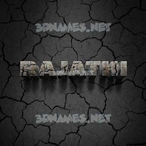 rajathi in Cracked Stone style - 3D name wallpaper rajathi in Cracked Stone style - 3D name wallpaper