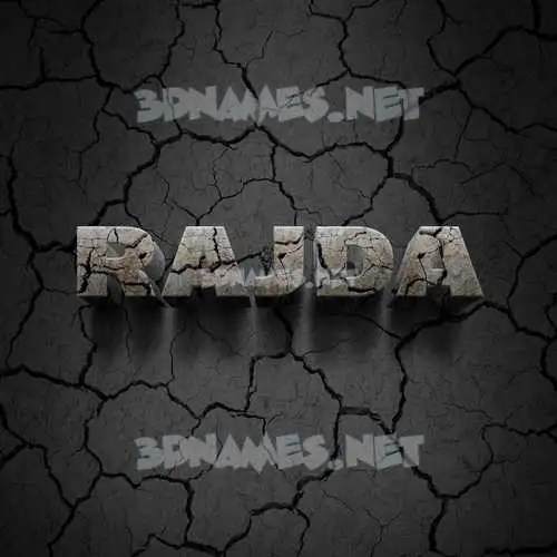 rajda in Cracked Stone style - 3D name wallpaper rajda in Cracked Stone style - 3D name wallpaper