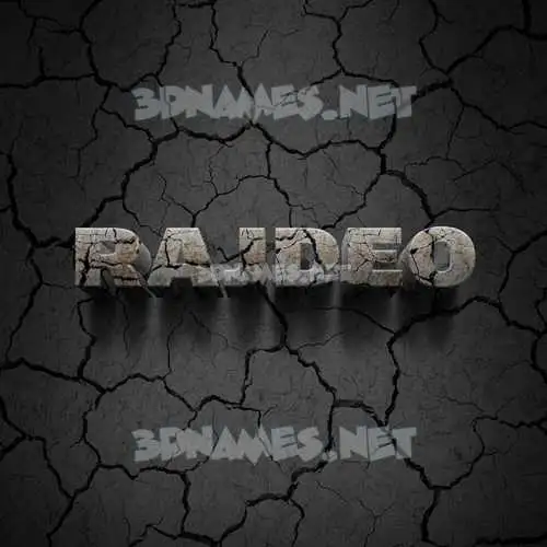 rajdeo in Cracked Stone style - 3D name wallpaper rajdeo in Cracked Stone style - 3D name wallpaper