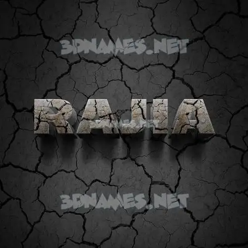 rajia in Cracked Stone style - 3D name wallpaper rajia in Cracked Stone style - 3D name wallpaper