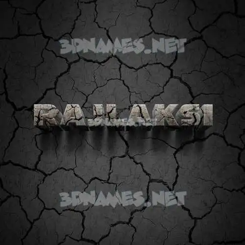 rajlaksi in Cracked Stone style - 3D name wallpaper rajlaksi in Cracked Stone style - 3D name wallpaper