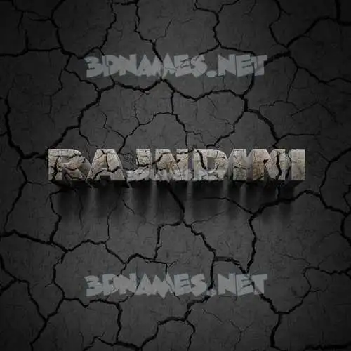 rajndini in Cracked Stone style - 3D name wallpaper rajndini in Cracked Stone style - 3D name wallpaper