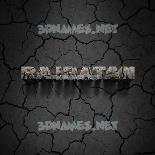 rajratan in Cracked Stone style - 3D name wallpaper rajratan in Cracked Stone style - 3D name wallpaper