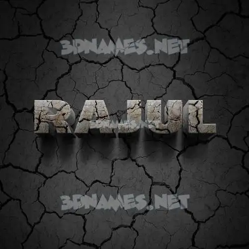 rajul in Cracked Stone style - 3D name wallpaper rajul in Cracked Stone style - 3D name wallpaper