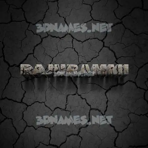 rajurammi in Cracked Stone style - 3D name wallpaper rajurammi in Cracked Stone style - 3D name wallpaper
