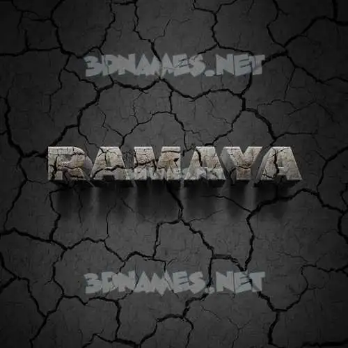 ramaya in Cracked Stone style - 3D name wallpaper ramaya in Cracked Stone style - 3D name wallpaper