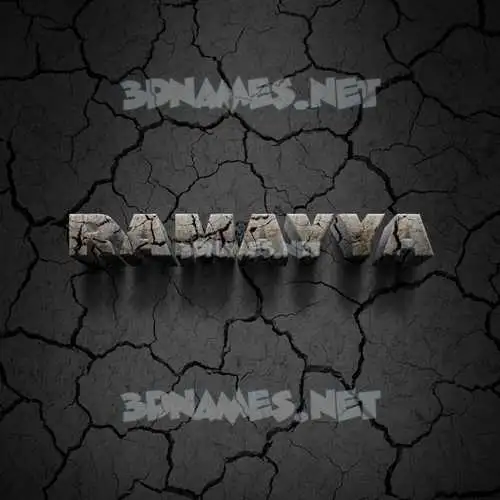 ramayya in Cracked Stone style - 3D name wallpaper ramayya in Cracked Stone style - 3D name wallpaper