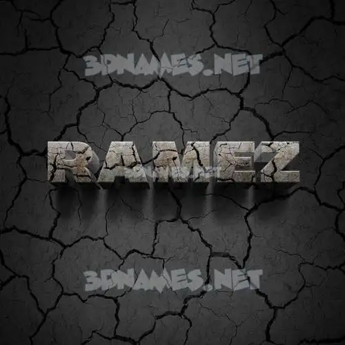 ramez in Cracked Stone style - 3D name wallpaper ramez in Cracked Stone style - 3D name wallpaper