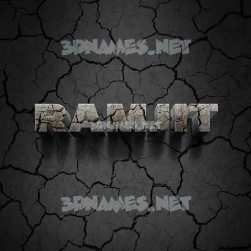 ramjit in Cracked Stone style - 3D name wallpaper ramjit in Cracked Stone style - 3D name wallpaper