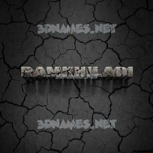 ramkhiladi in Cracked Stone style - 3D name wallpaper ramkhiladi in Cracked Stone style - 3D name wallpaper