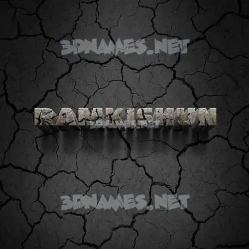 ramkishun in Cracked Stone style - 3D name wallpaper ramkishun in Cracked Stone style - 3D name wallpaper
