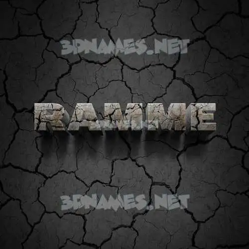 ramme in Cracked Stone style - 3D name wallpaper ramme in Cracked Stone style - 3D name wallpaper