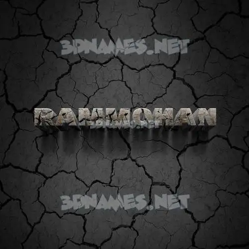 rammohan in Cracked Stone style - 3D name wallpaper rammohan in Cracked Stone style - 3D name wallpaper