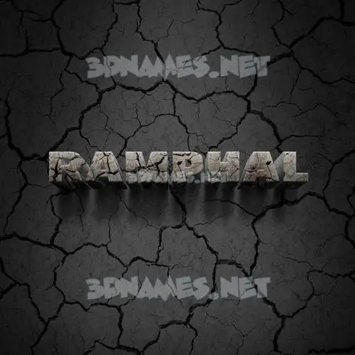 ramphal in Cracked Stone style - 3D name wallpaper ramphal in Cracked Stone style - 3D name wallpaper