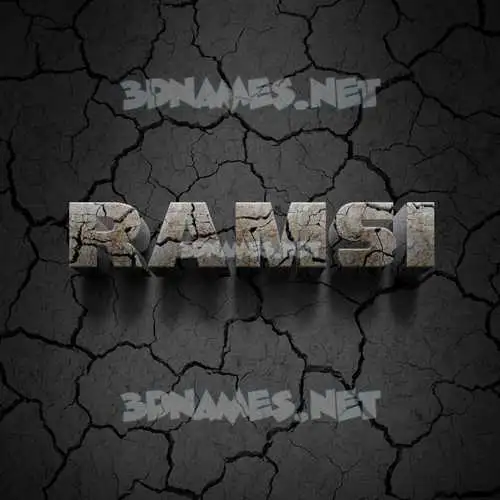 ramsi in Cracked Stone style - 3D name wallpaper ramsi in Cracked Stone style - 3D name wallpaper